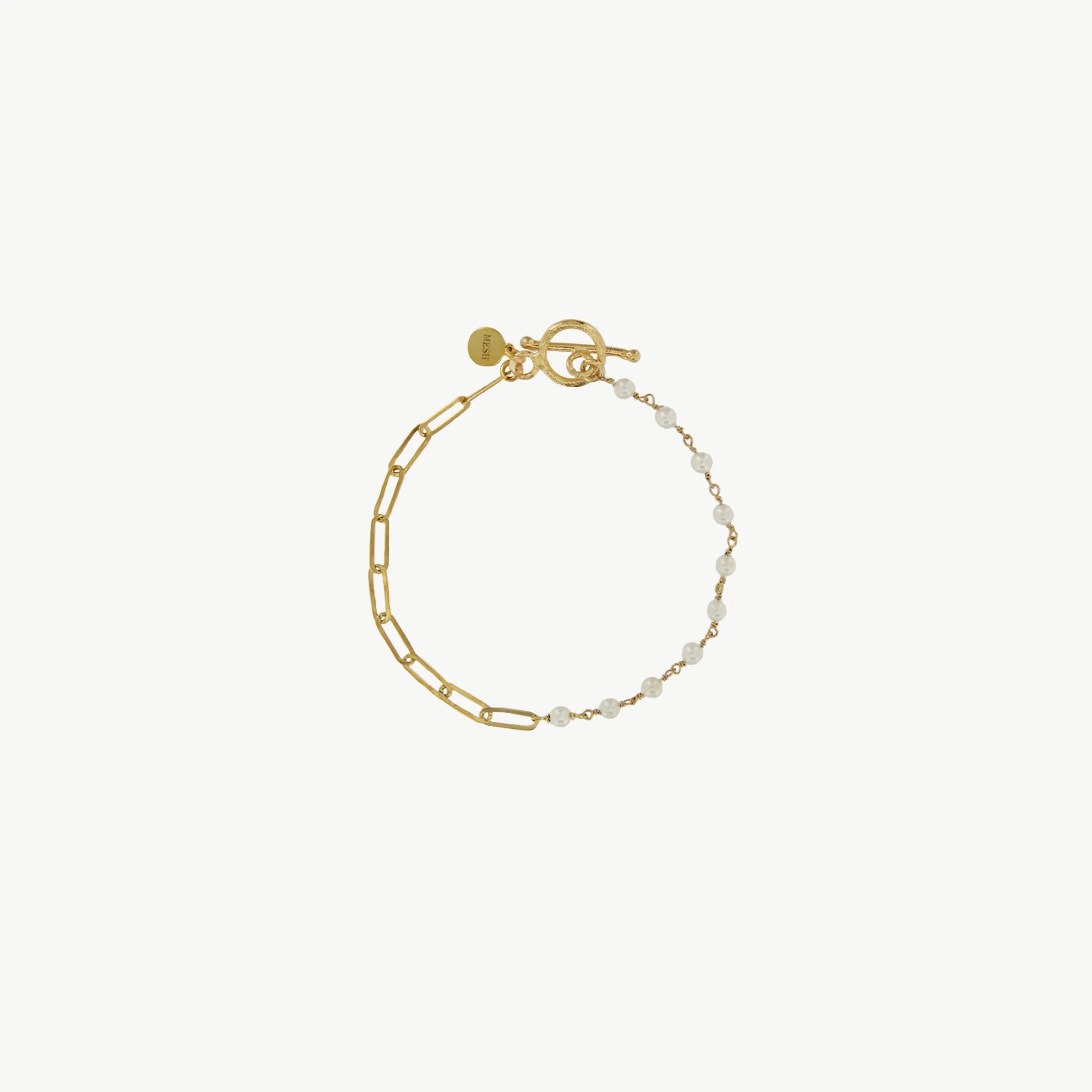 Union Bracelet Pearl and Gold