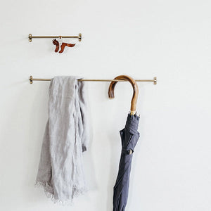 BRASS TOWEL BAR MEDIUM