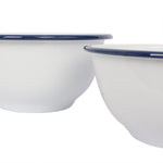 Load image into Gallery viewer, ENAMEL BOWL NAVY RIM LARGE
