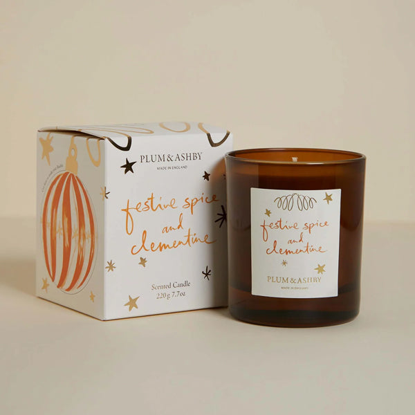 FESTIVE SPICE AND CLEMENTINE CANDLE