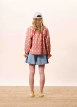 Load image into Gallery viewer, FRNCH Oversized Patterned Rouge Blouse
