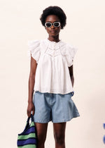 Load image into Gallery viewer, FRNCH White Delicate Blouse
