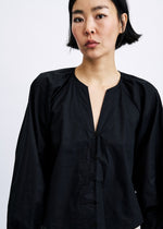 Load image into Gallery viewer, FRNCH Noir Blouse Button Front
