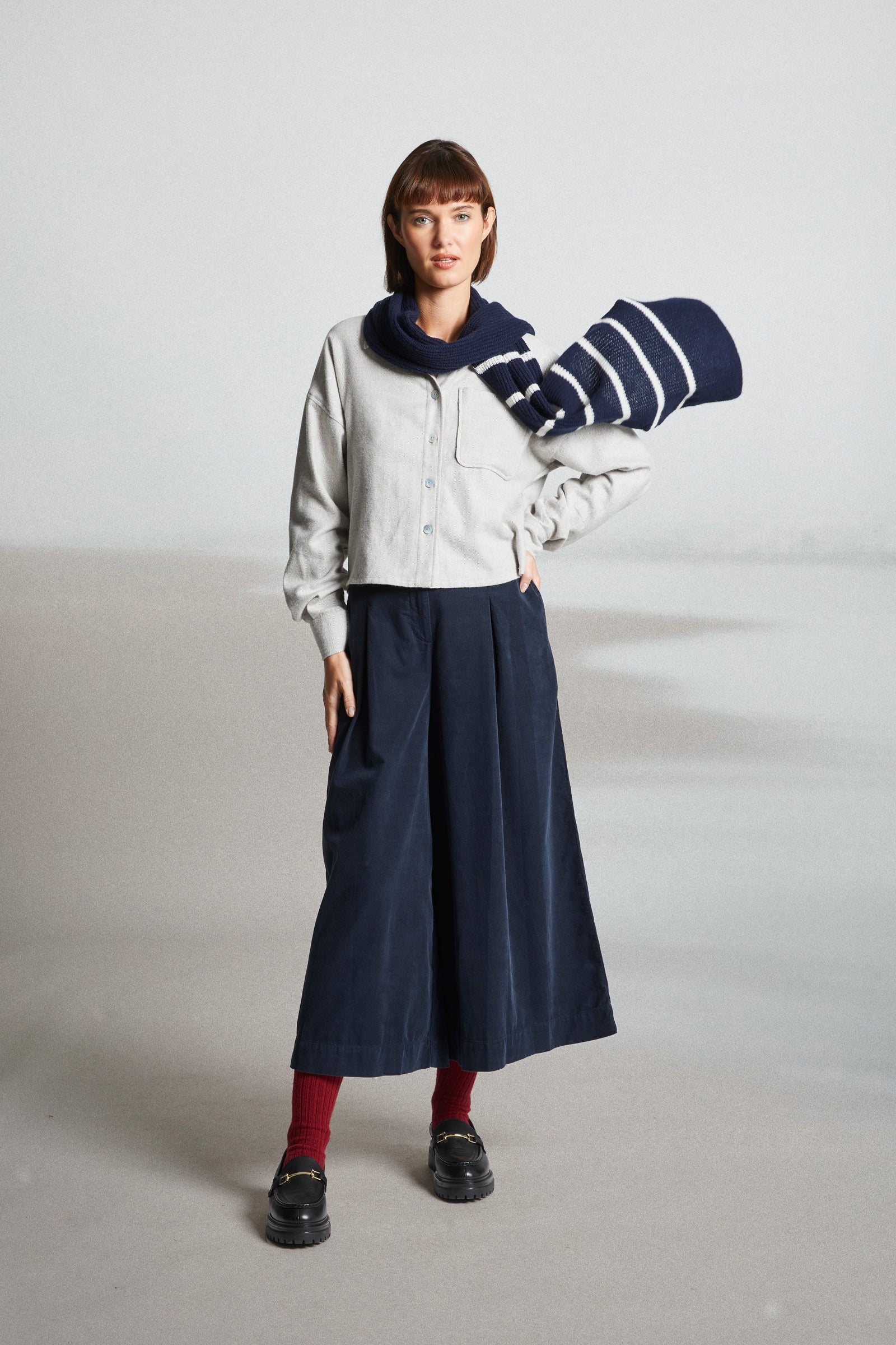 Mat de Misaine Corvette Grey Cropped Shirt