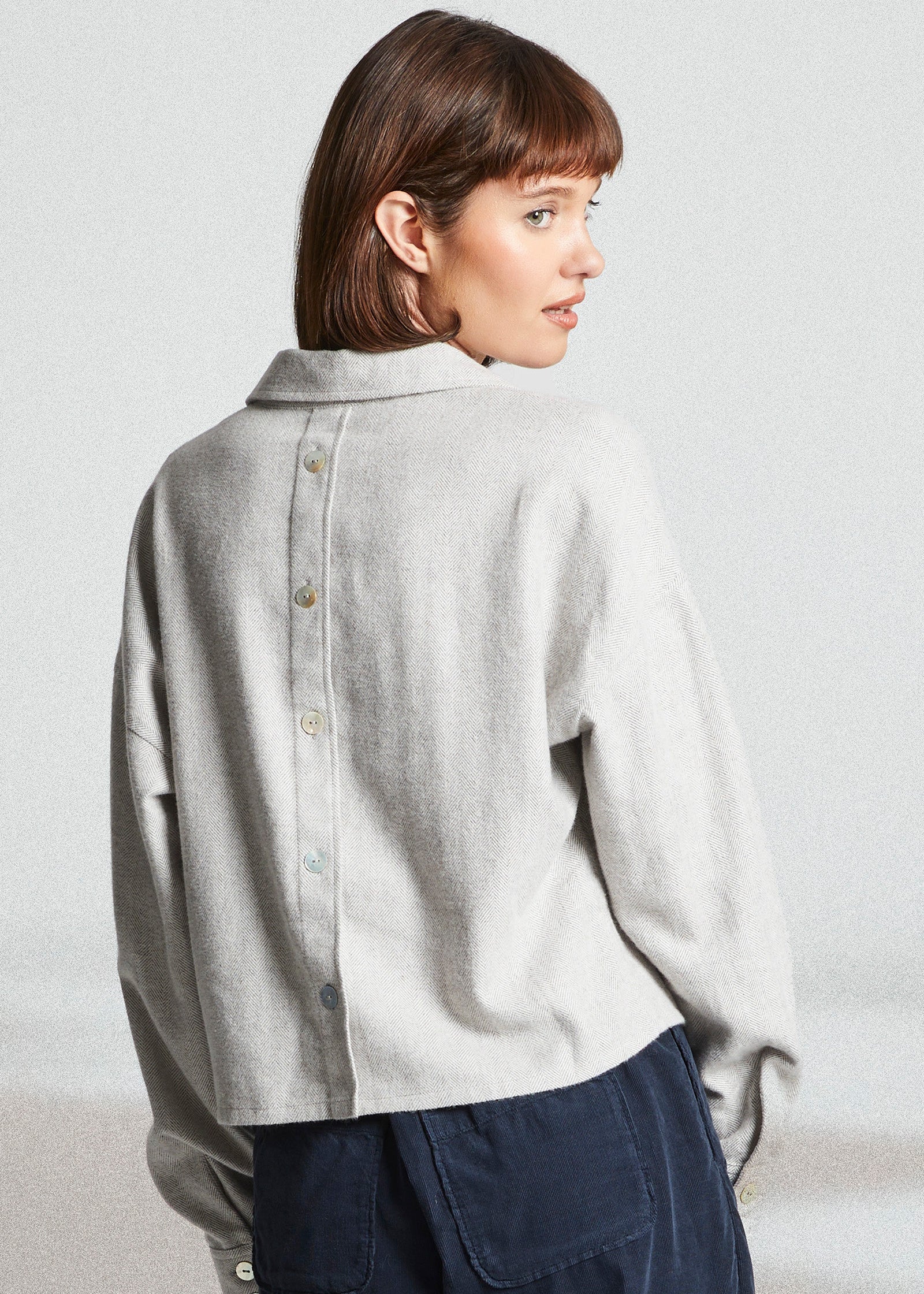Mat de Misaine Corvette Grey Cropped Shirt