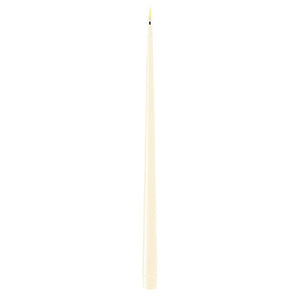 CREAM PACK OF TWO LED TAPER CANDLES two sizes available