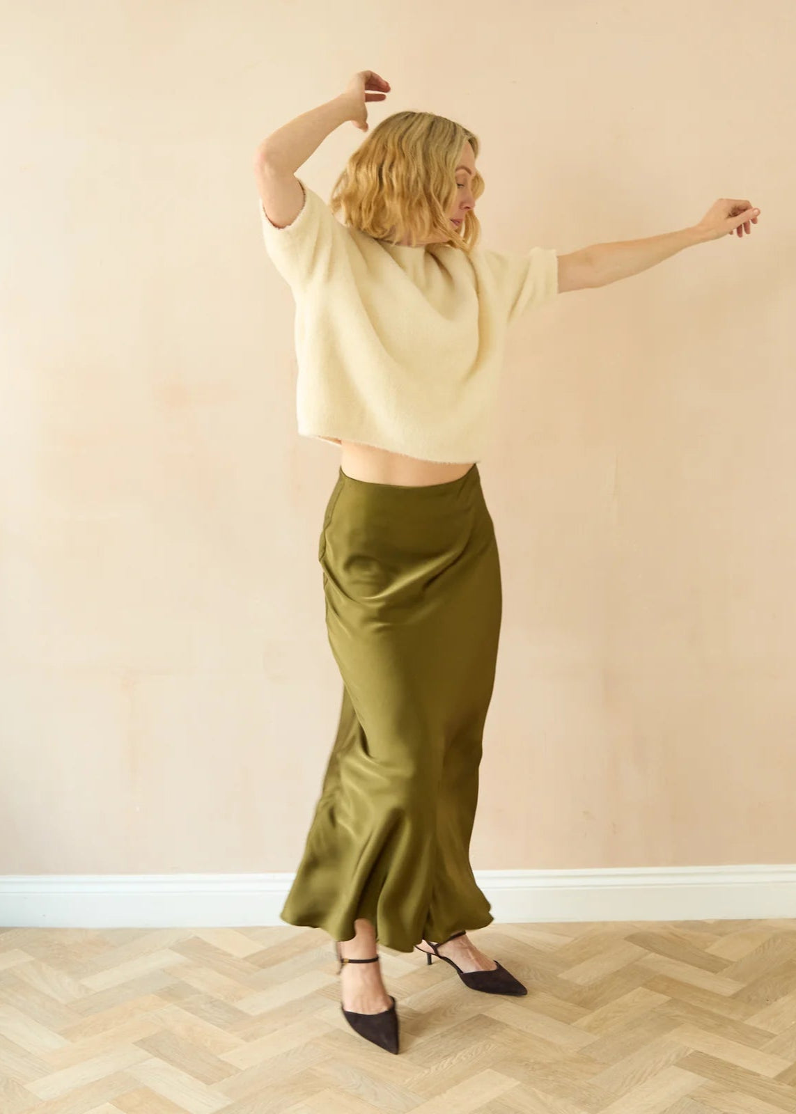 Chalk Gina Skirt Avocado