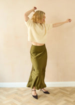 Load image into Gallery viewer, Chalk Gina Skirt Avocado
