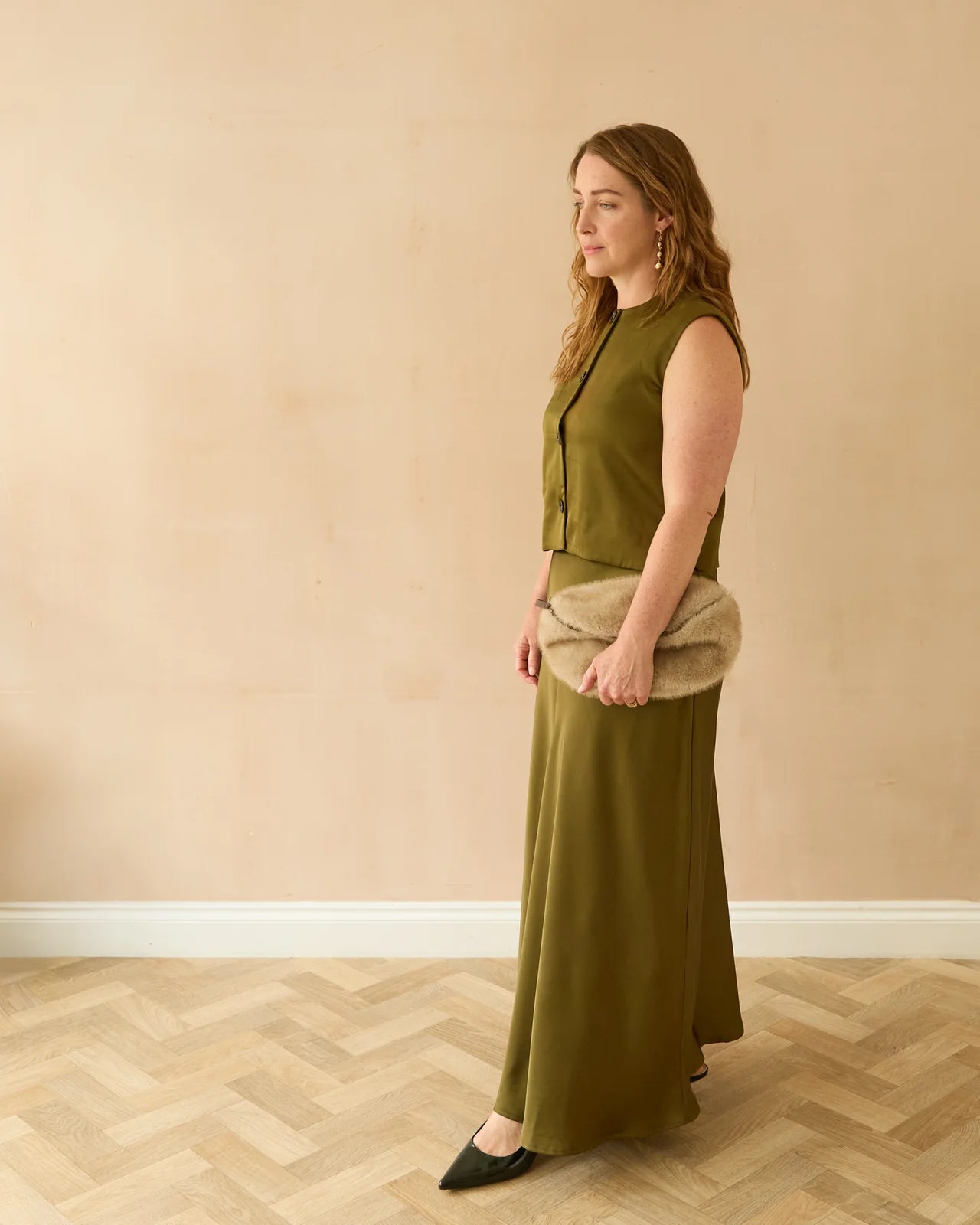 Chalk Gina Skirt Avocado