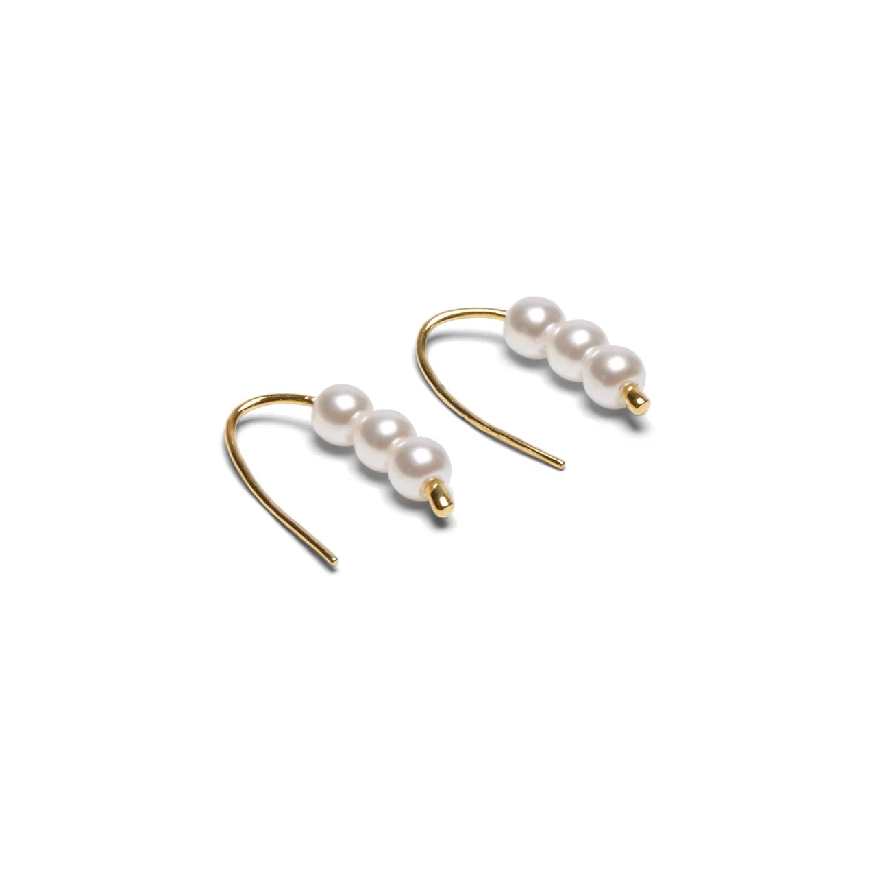 Keswick Beaded Pull Through Earrings Gold