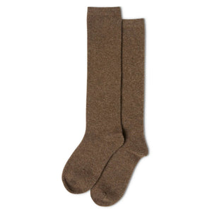 Cosy Cashmere Blend Socks Mud Brown
