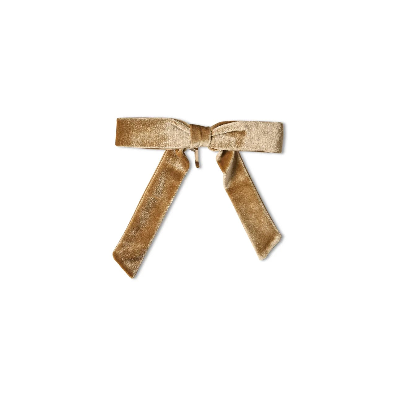 PonyTail Pin Champagne Velvet Bow