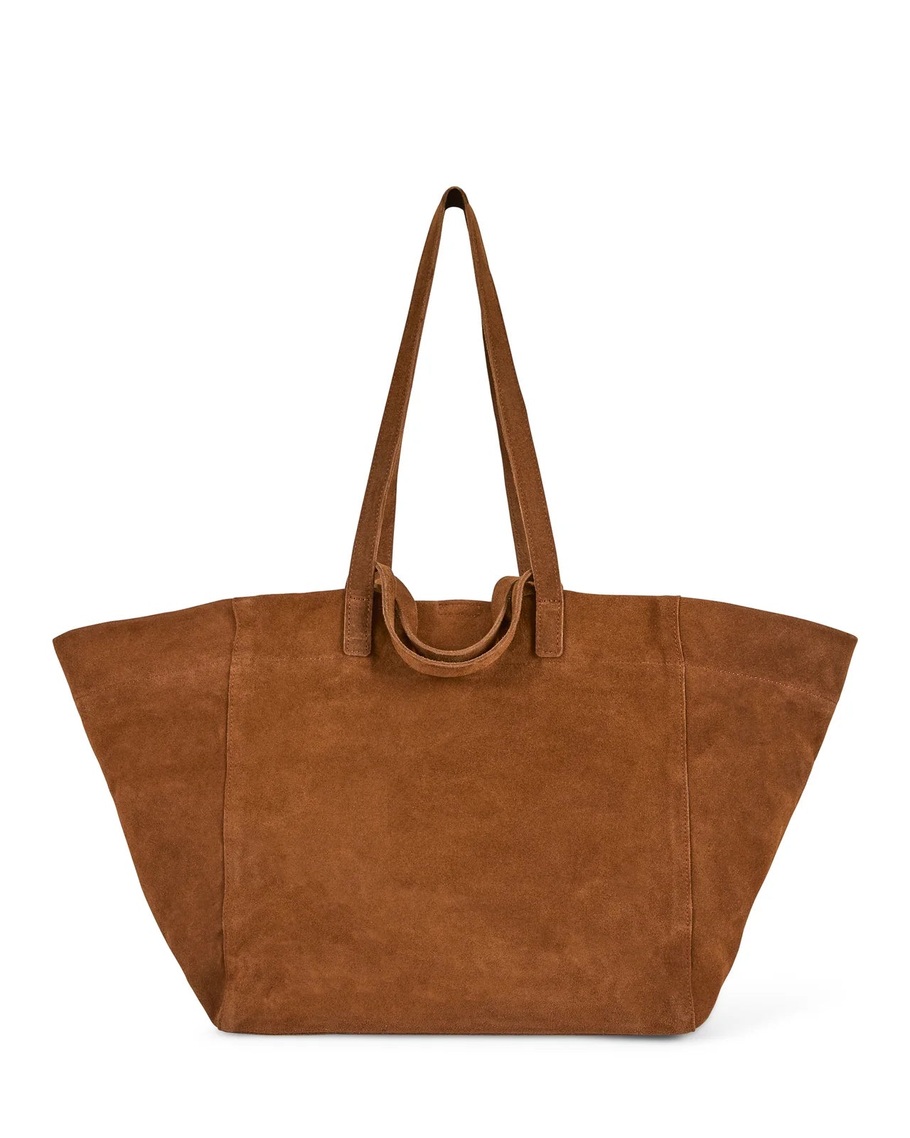 Suede Tan Slouch Bag