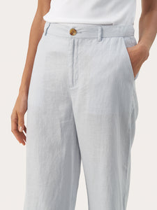 PART TWO LINEN TROUSERS NINNIES PALE BLUE