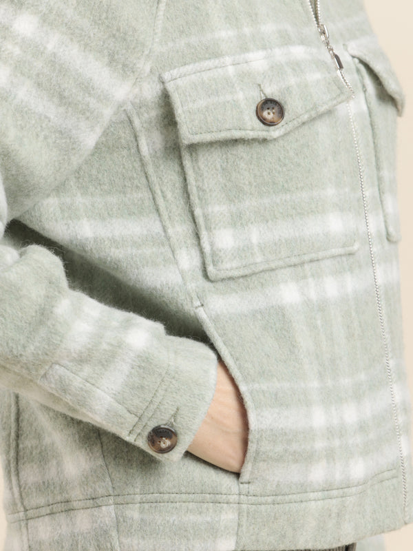 Mat De Misaine Varro Jacket Sage Check
