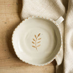 Load image into Gallery viewer, Hand Painted Botanic Dish Taupe
