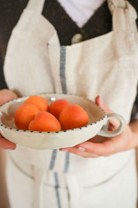 Hand Painted Botanic Dish Taupe
