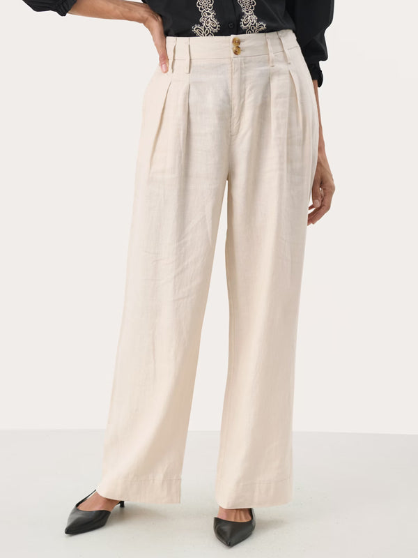 Part Two Nanati Linen Trousers French Oak