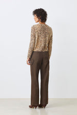 Load image into Gallery viewer, Suncoo Knitted Leopard Print Cardigan Gacia
