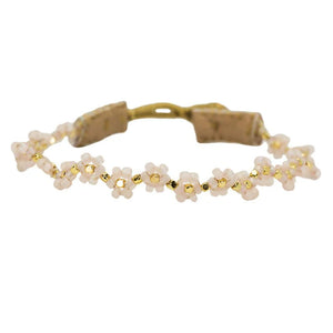 FH02 Bracelet Cap Flower Tea Rose