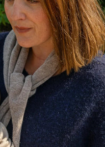 Jane Triangle Scarf Dark Biscuit