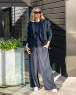 Load image into Gallery viewer, Chalk Jasmine Trousers Plain Navy

