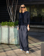 Load image into Gallery viewer, Chalk Jasmine Trousers Plain Navy
