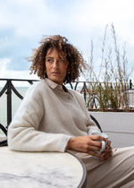 Load image into Gallery viewer, Chalk Megan Lightweight Jumper Ivory
