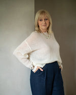 Load image into Gallery viewer, Chalk Megan Lightweight Jumper Ivory
