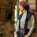 Load image into Gallery viewer, Tori Shrug Scarf Dark Navy
