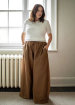 Load image into Gallery viewer, Chalk Palmer Trousers Tobacco
