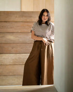 Load image into Gallery viewer, Chalk Palmer Trousers Tobacco
