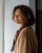 Load image into Gallery viewer, Luna Black and Brown Scarf
