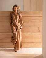 Load image into Gallery viewer, Chalk Palmer Trousers Tobacco
