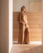 Load image into Gallery viewer, Chalk Palmer Trousers Tobacco
