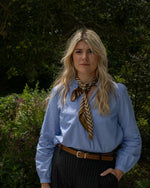 Load image into Gallery viewer, Chalk Effie Scarf Olive Stripe
