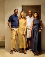 Load image into Gallery viewer, Chalk Navy Full Skirt Dress
