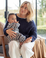 Load image into Gallery viewer, Chalk Megan Lightweight Jumper Navy
