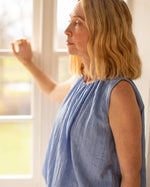 Load image into Gallery viewer, Chalk Ruth Top Sky Blue
