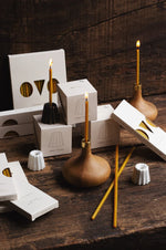 Load image into Gallery viewer, Ovo Beeswax Candles Coloured Wicks Pack of 10
