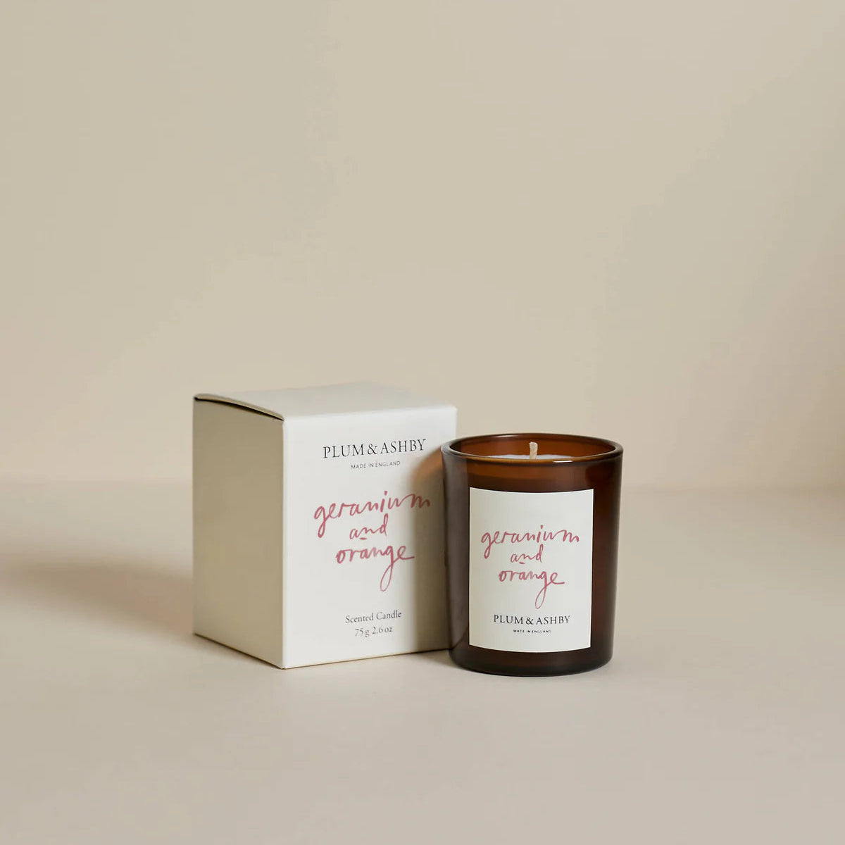 GERANIUM & ORANGE VOTIVE CANDLE