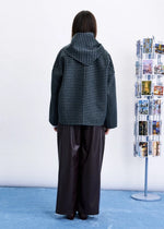 Load image into Gallery viewer, FRNCH Manteau Coat with Removable Scarf Collar Bleu Marine
