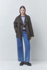 Load image into Gallery viewer, Suncoo Elvis Khaki Brown Coat Jacket
