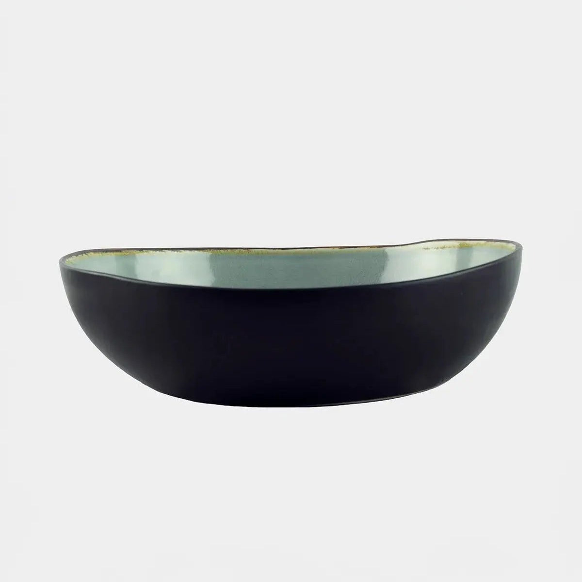 Vega Pasta Bowl Black with Crackled Inner