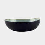 Load image into Gallery viewer, Vega Pasta Bowl Black with Crackled Inner

