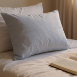 Load image into Gallery viewer, Pale Blue Linen Cushion 40x60cm
