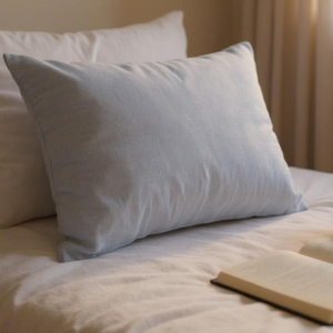 Pale Blue Linen Cushion 40x60cm