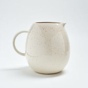 ROUNDED CREAM SPECKLE JUG LARGE