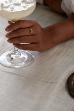 Load image into Gallery viewer, Sati Gold Ring with Green Amethyst
