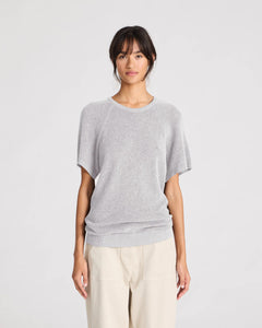 Gai & Lisva Karen Knit Jumper Light Grey Melange